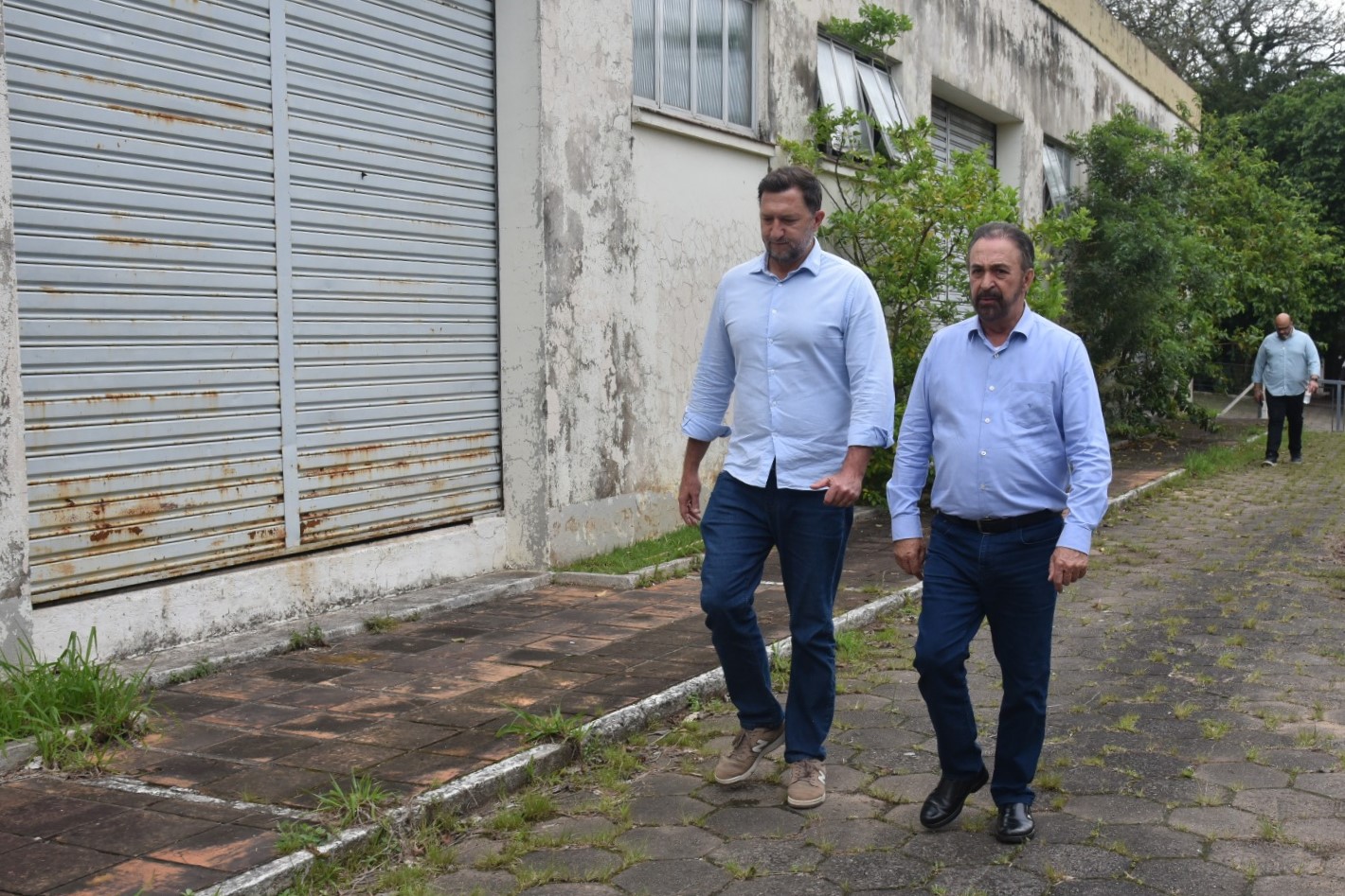 Visita da administração municipal à área do Daer em Santa Cruz do Sul
